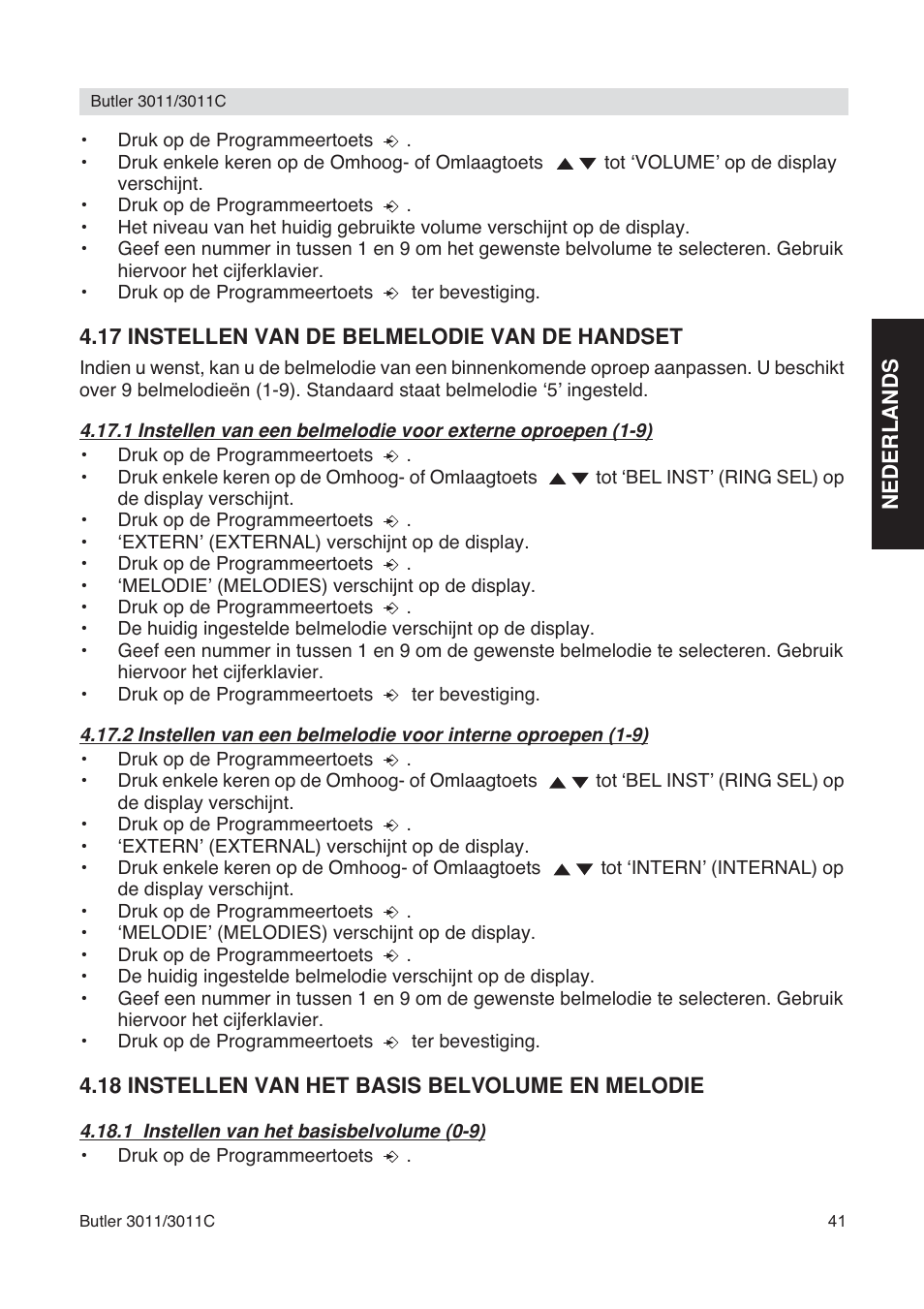 Topcom BUTLER 3011 User Manual | Page 41 / 112