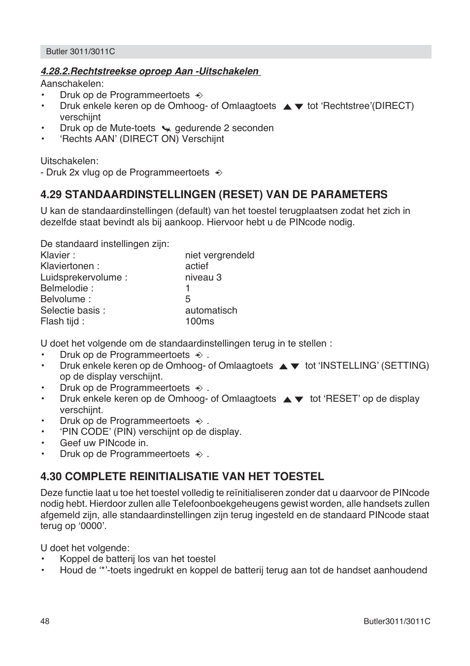 Topcom BUTLER 3011 User Manual | Page 48 / 112