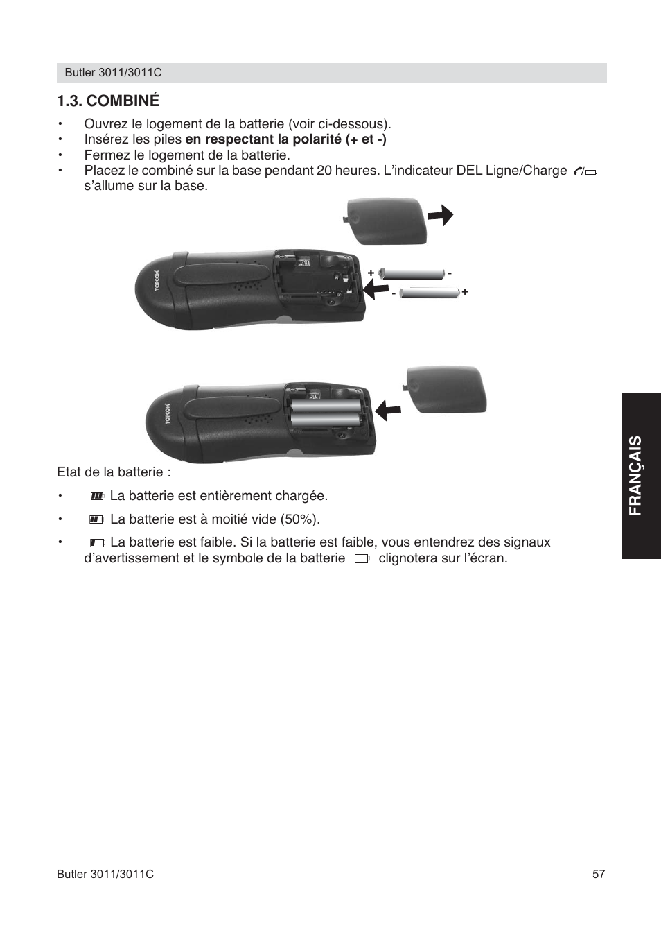 Topcom BUTLER 3011 User Manual | Page 57 / 112