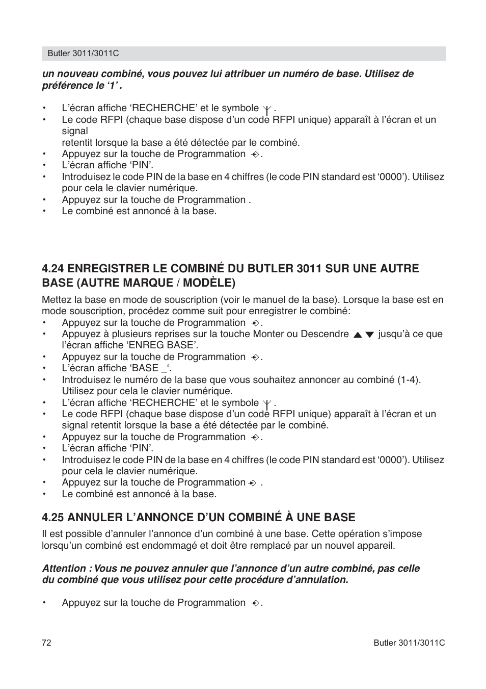 Topcom BUTLER 3011 User Manual | Page 72 / 112