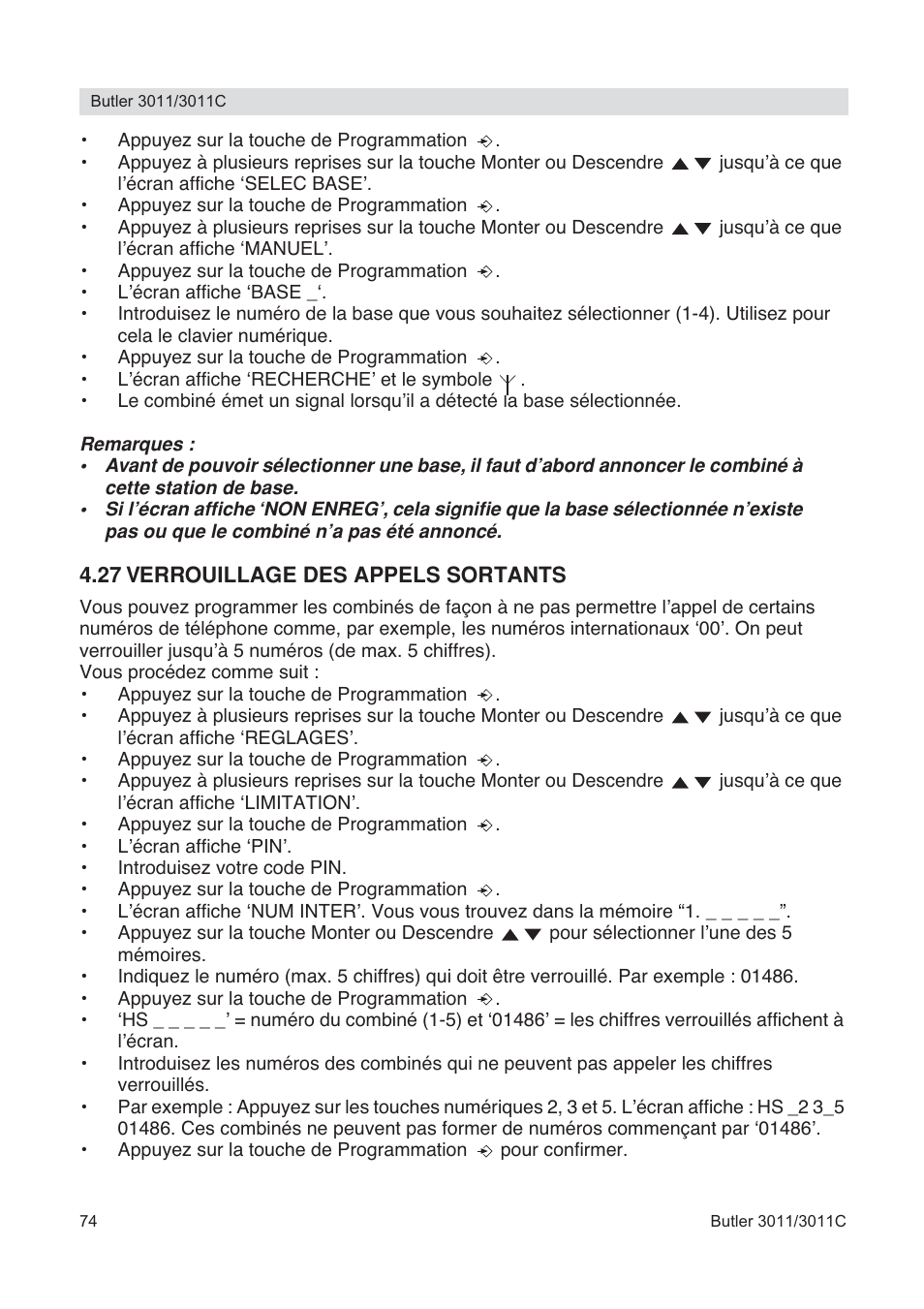 Topcom BUTLER 3011 User Manual | Page 74 / 112
