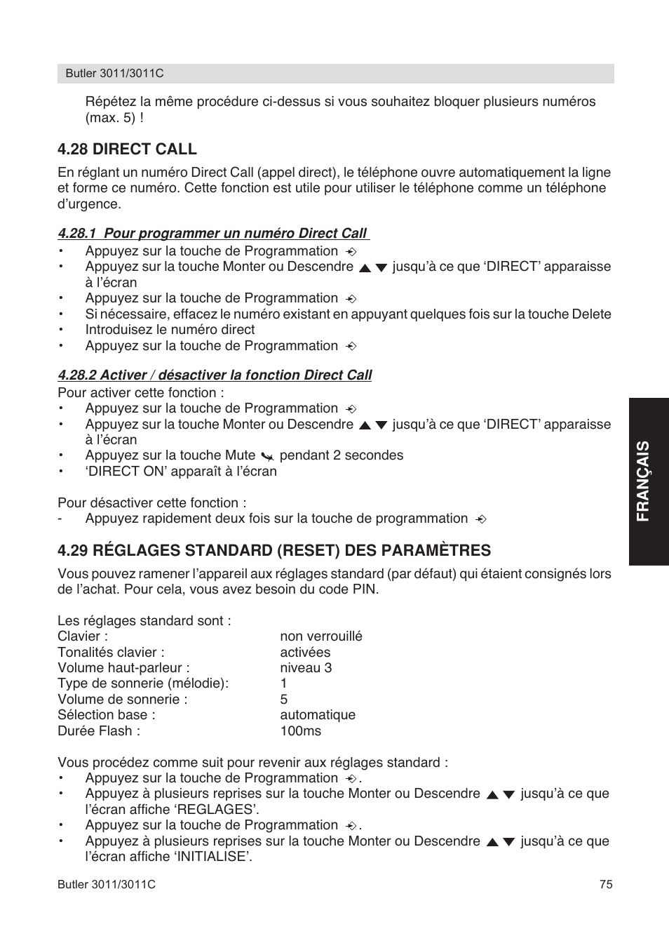 Topcom BUTLER 3011 User Manual | Page 75 / 112