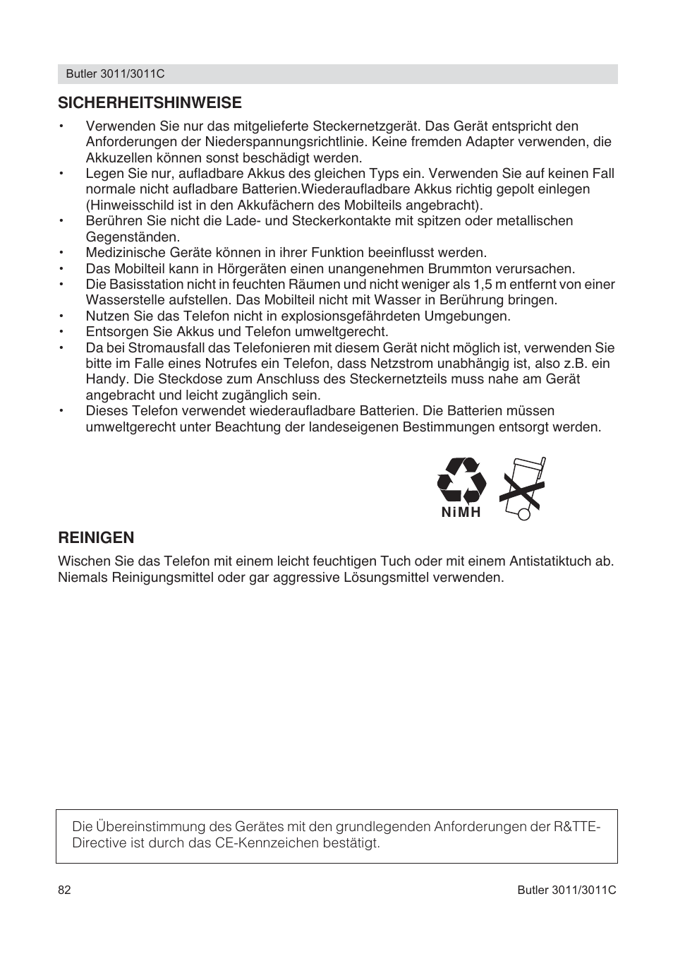 Topcom BUTLER 3011 User Manual | Page 82 / 112