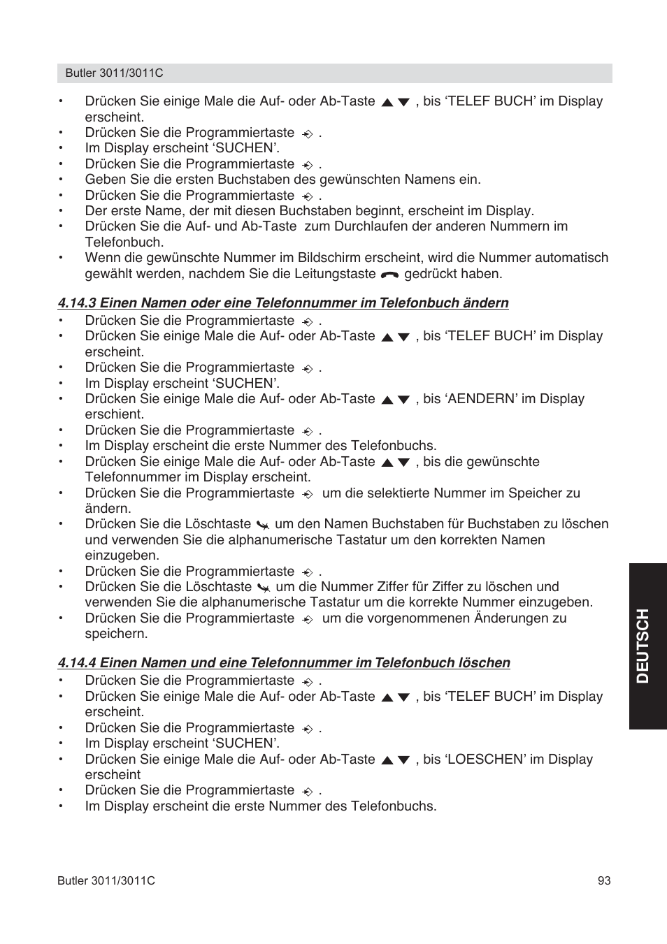 Topcom BUTLER 3011 User Manual | Page 93 / 112