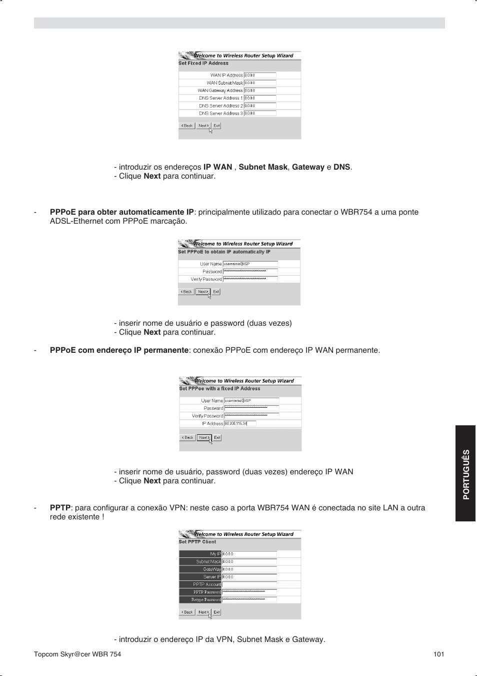 Topcom WBR 754SG User Manual | Page 101 / 108