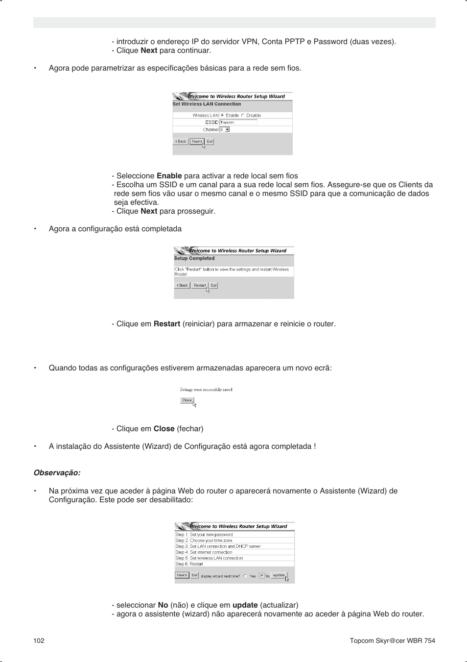 Topcom WBR 754SG User Manual | Page 102 / 108