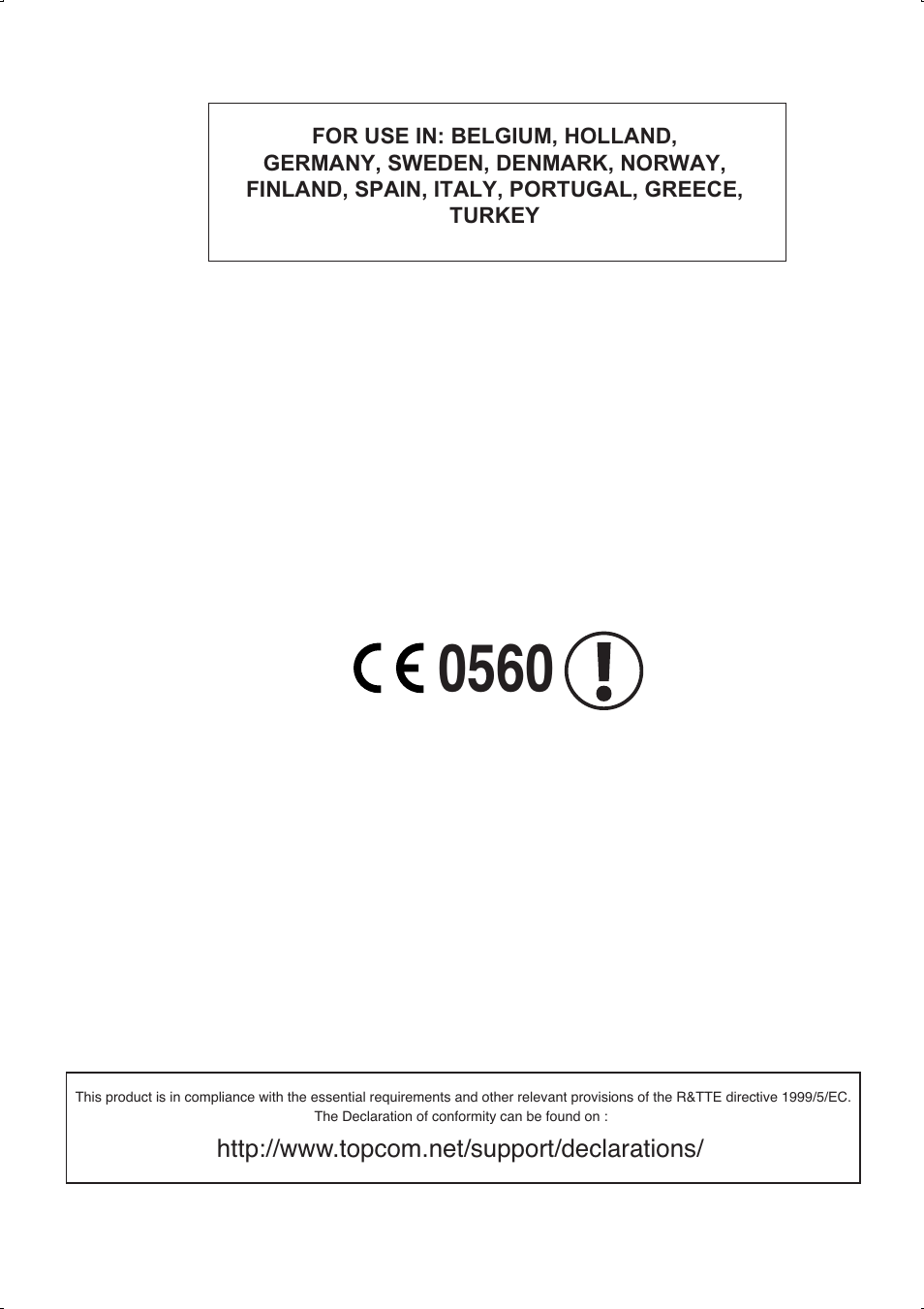 Topcom WBR 754SG User Manual | Page 3 / 108