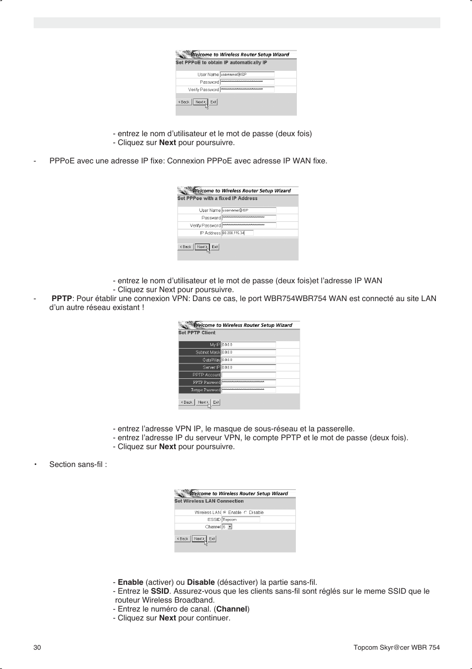 Topcom WBR 754SG User Manual | Page 30 / 108