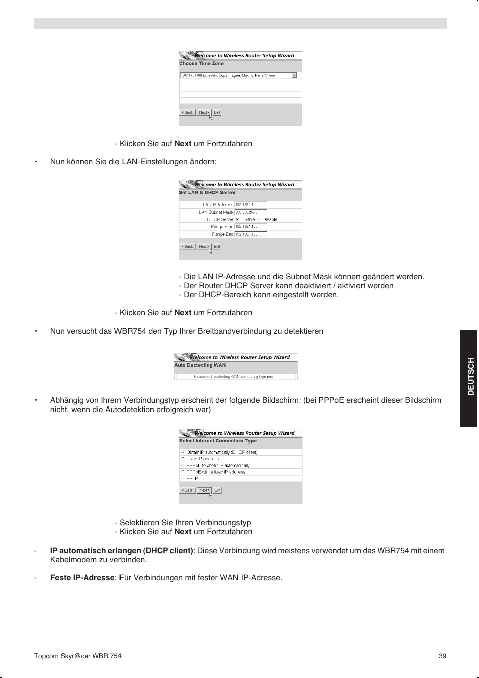 Topcom WBR 754SG User Manual | Page 39 / 108