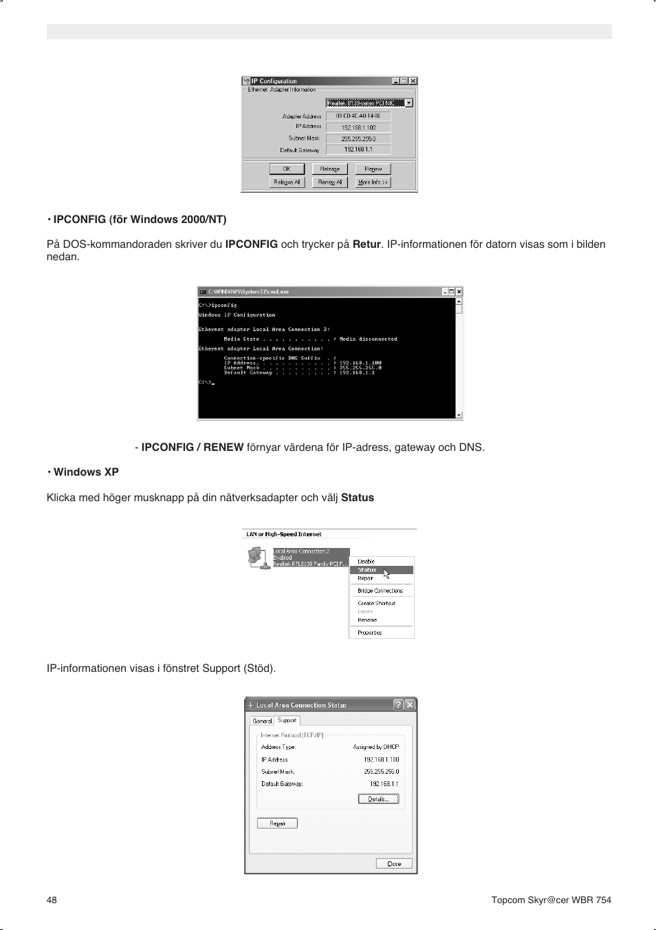 Topcom WBR 754SG User Manual | Page 48 / 108