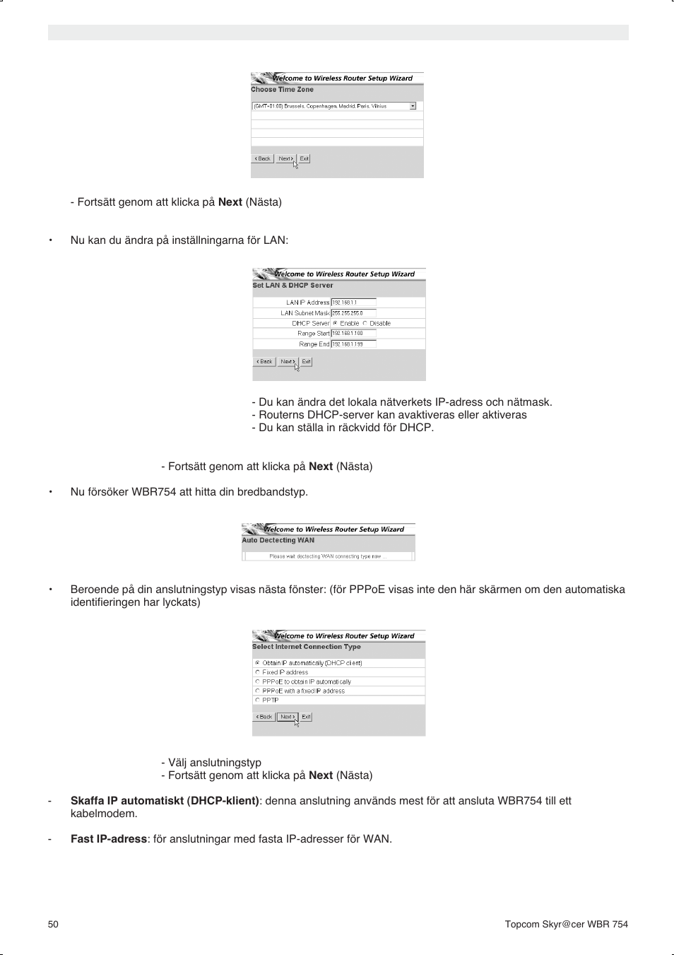 Topcom WBR 754SG User Manual | Page 50 / 108