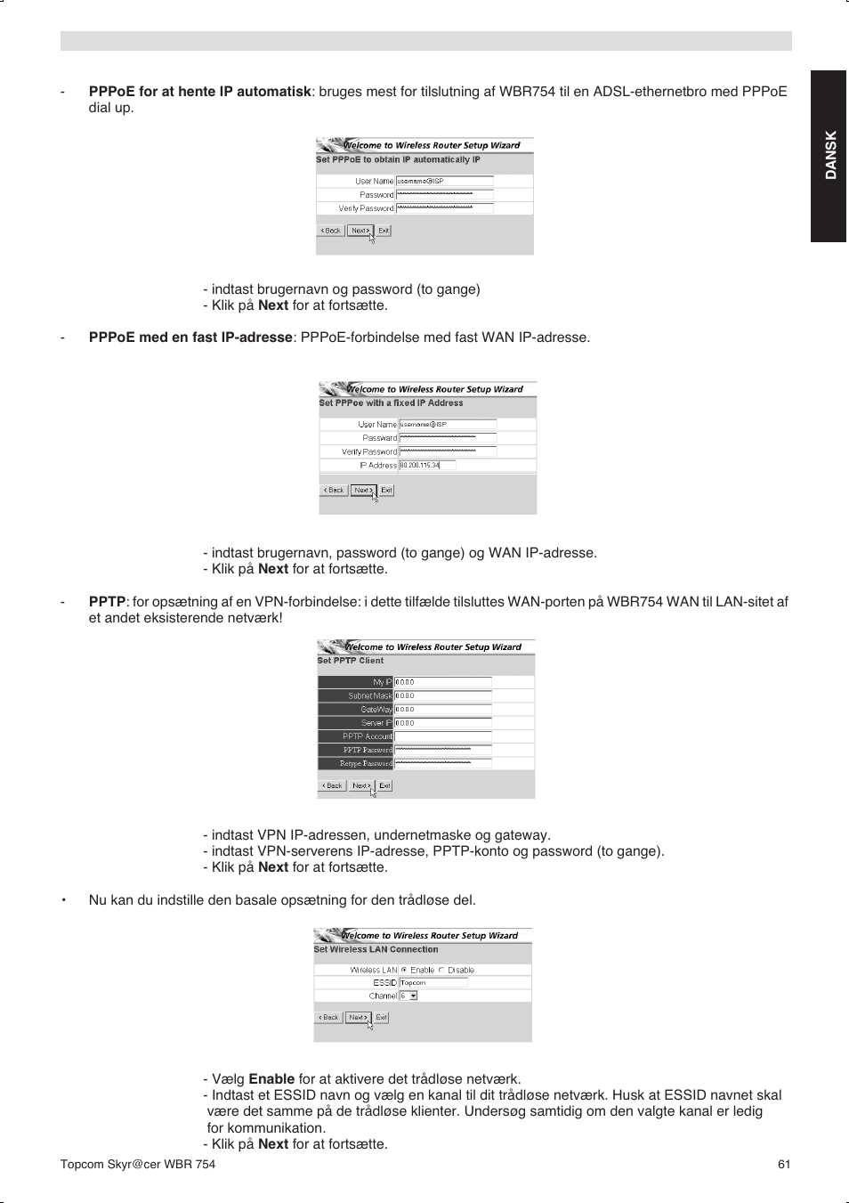 Topcom WBR 754SG User Manual | Page 61 / 108