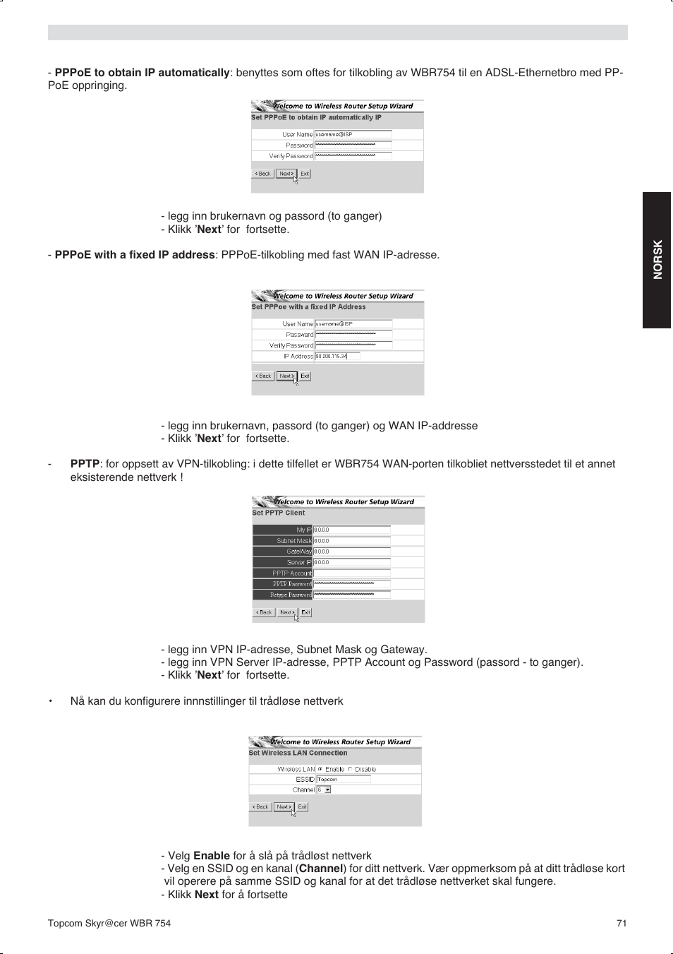 Topcom WBR 754SG User Manual | Page 71 / 108