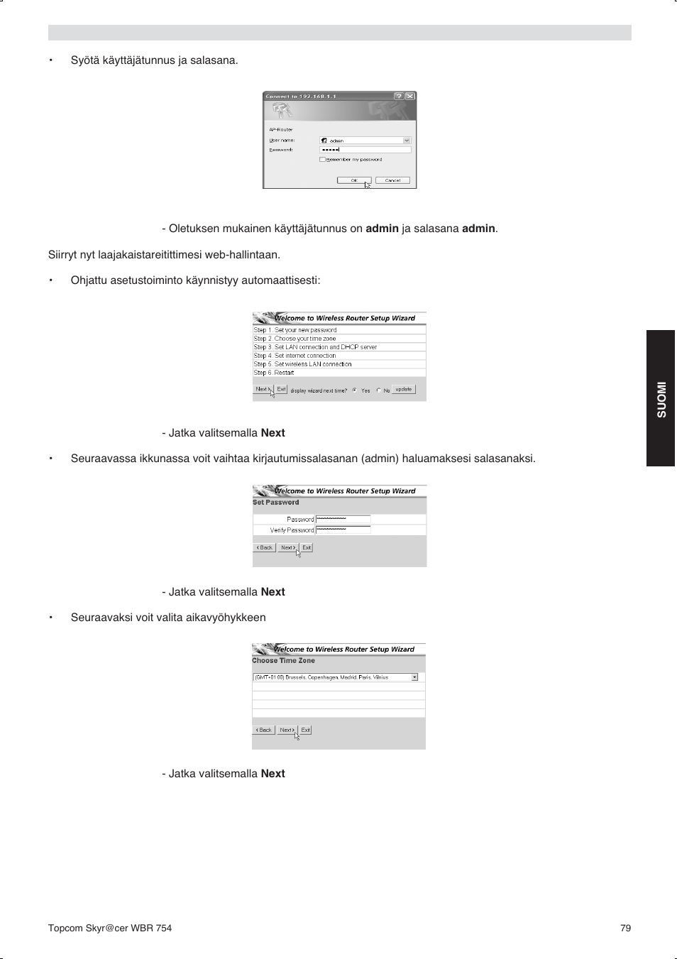 Topcom WBR 754SG User Manual | Page 79 / 108