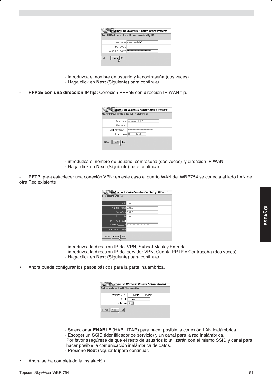 Topcom WBR 754SG User Manual | Page 91 / 108