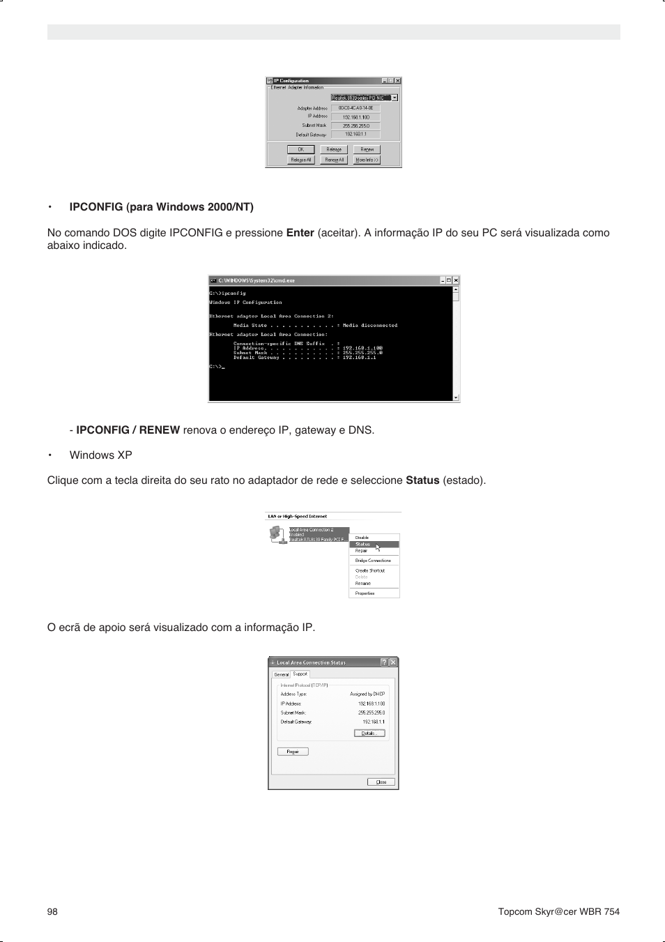 Topcom WBR 754SG User Manual | Page 98 / 108