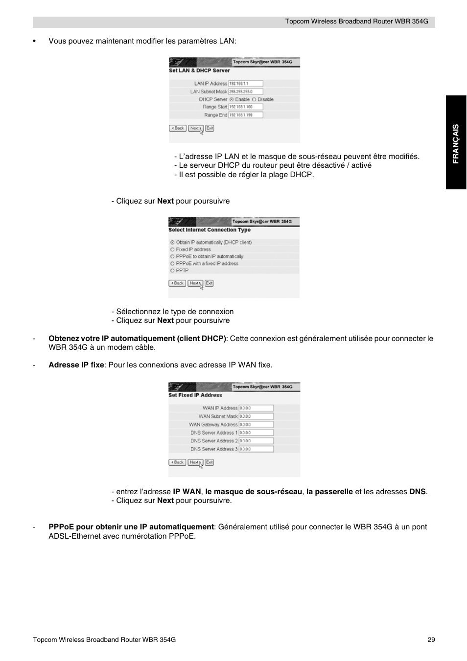Topcom Skyr@cer WBR 354G User Manual | Page 29 / 104