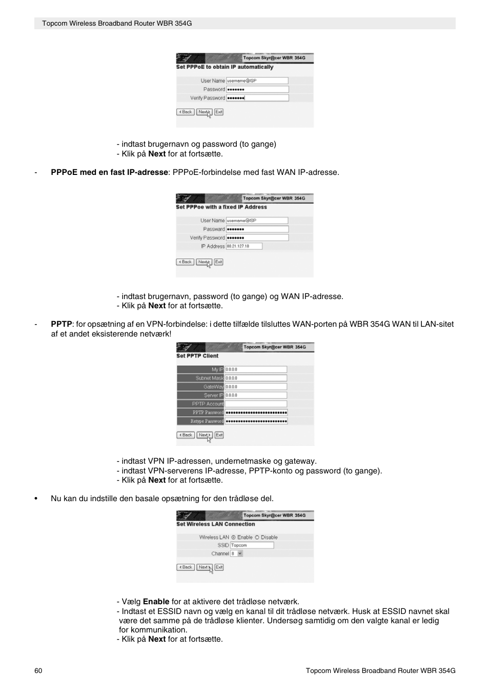 Topcom Skyr@cer WBR 354G User Manual | Page 60 / 104