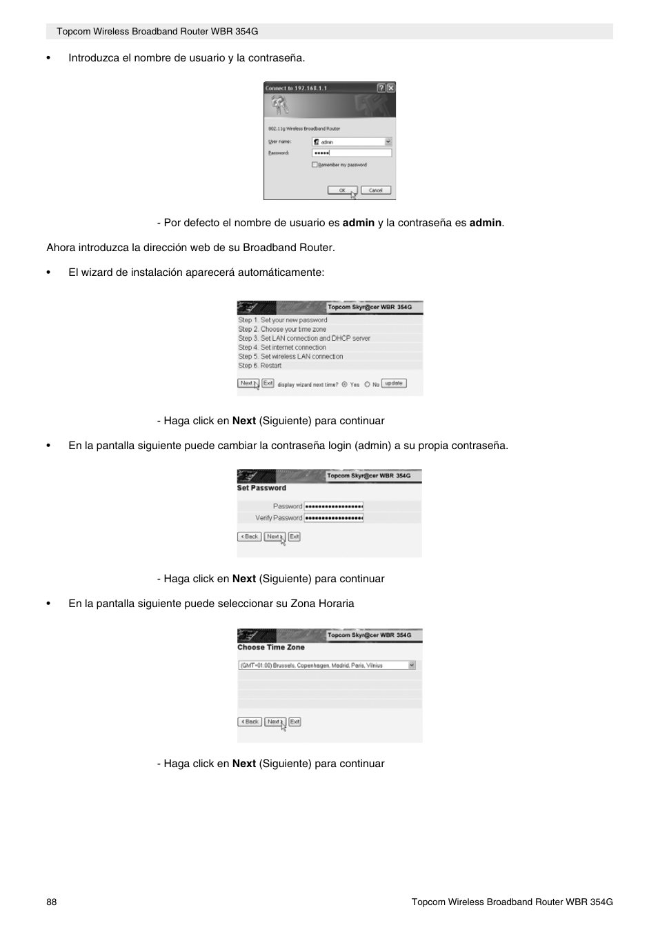 Topcom Skyr@cer WBR 354G User Manual | Page 88 / 104