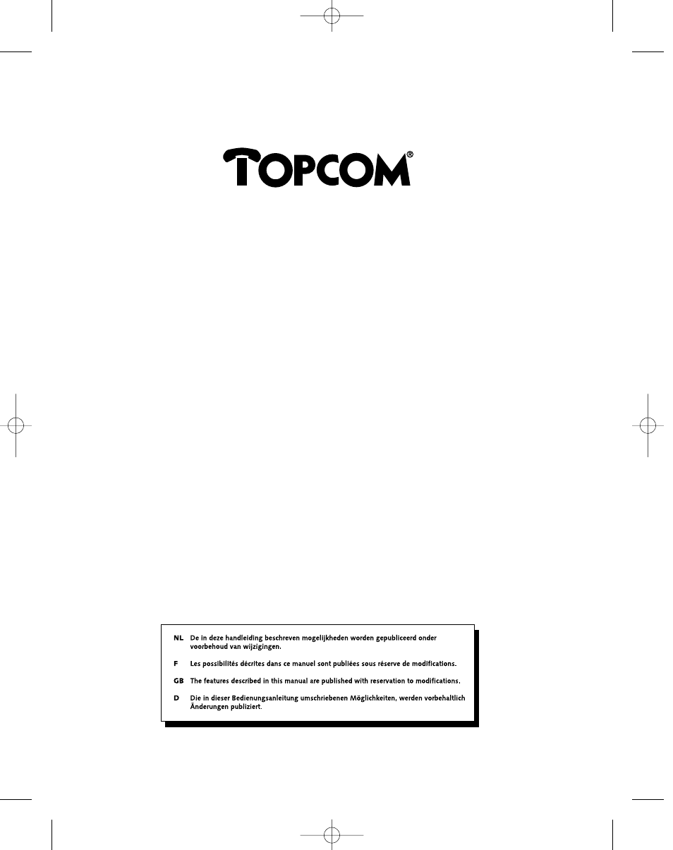 Deskmaster 142 | Topcom DESKMASTER 142 User Manual | Page 3 / 51