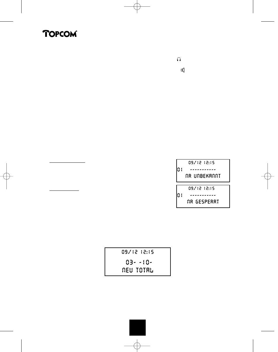 03 - neu total | Topcom DESKMASTER 142 User Manual | Page 44 / 51