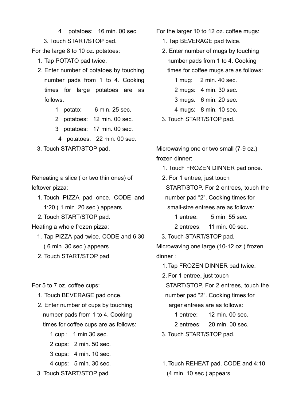 Tappan TM7050S User Manual | Page 14 / 16
