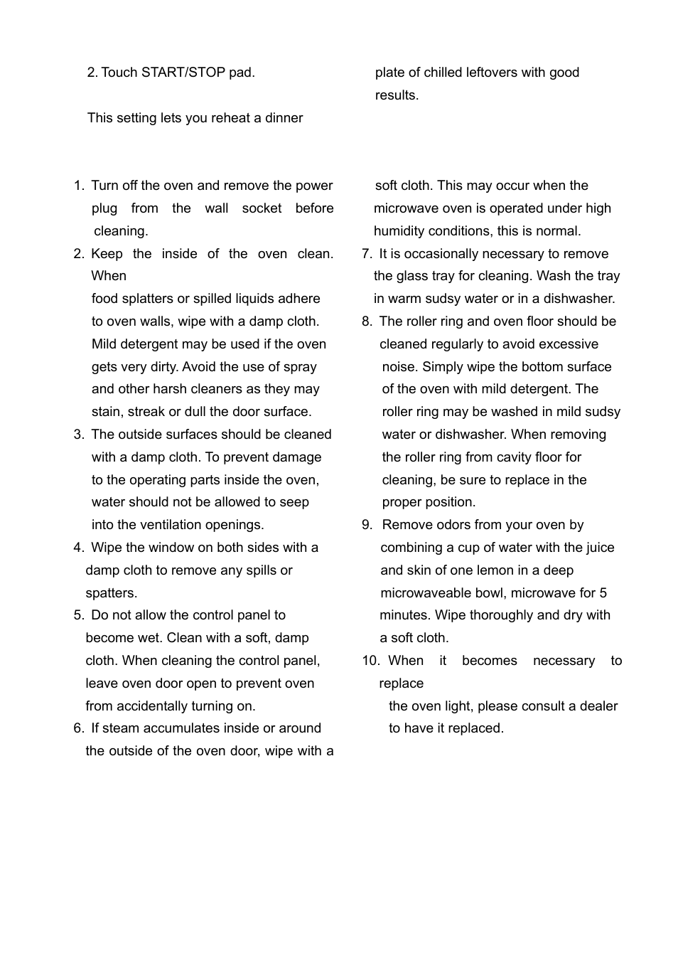 Cleaning and care, Save these instructions | Tappan TM7050S User Manual | Page 15 / 16