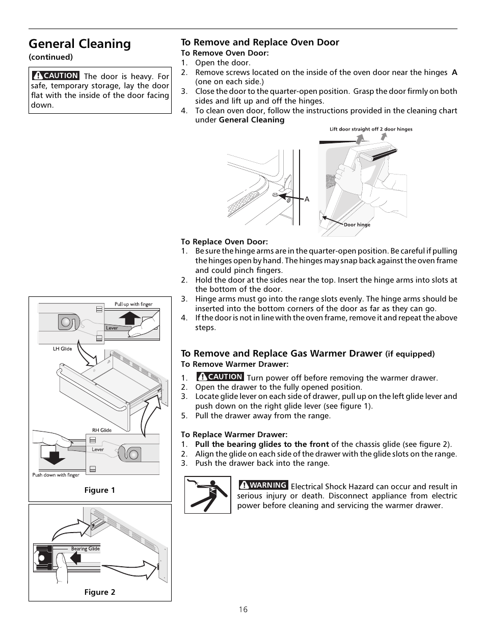 General cleaning | Tappan Millennia 316000182 User Manual | Page 16 / 20