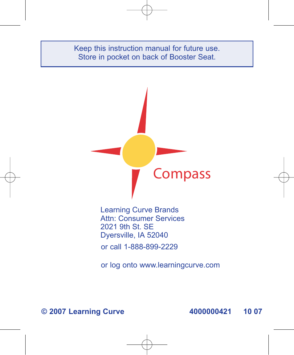 Compass | The First Years B540 User Manual | Page 24 / 24