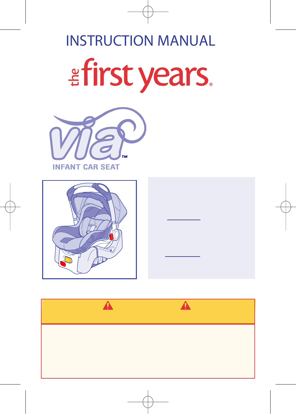 The First Years VIA I440 User Manual | 40 pages