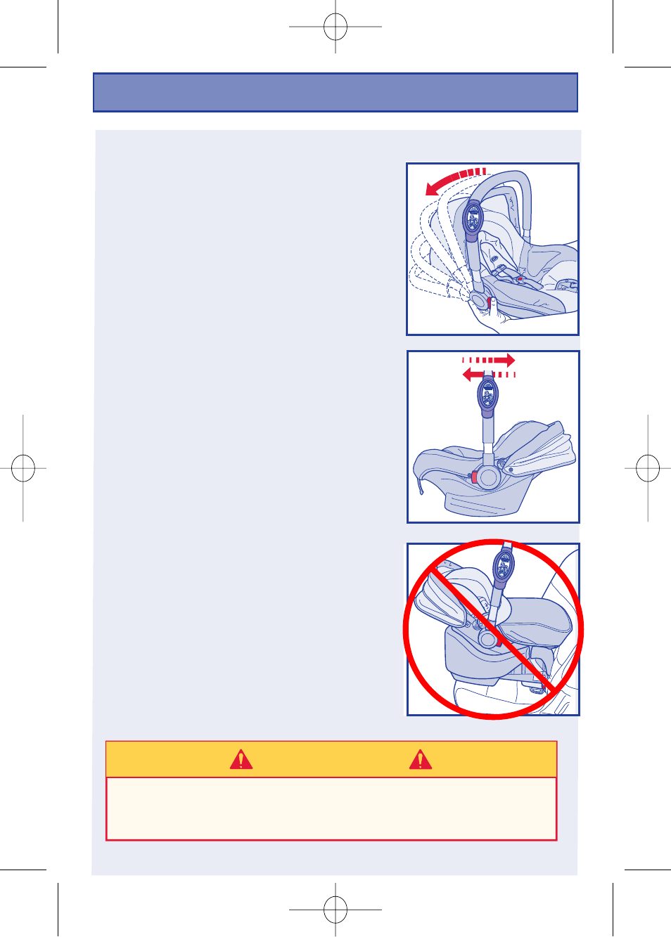 W arning | The First Years VIA I440 User Manual | Page 25 / 40