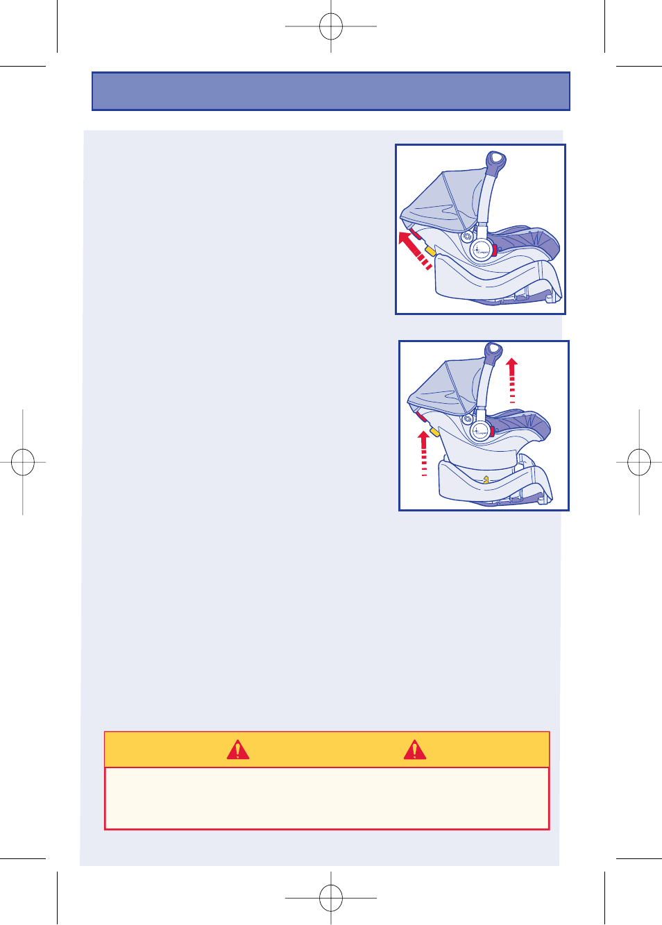 W arning | The First Years VIA I440 User Manual | Page 26 / 40