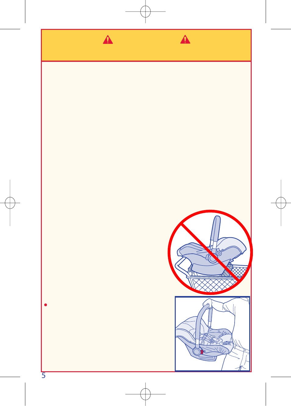 W arning | The First Years VIA I440 User Manual | Page 6 / 40