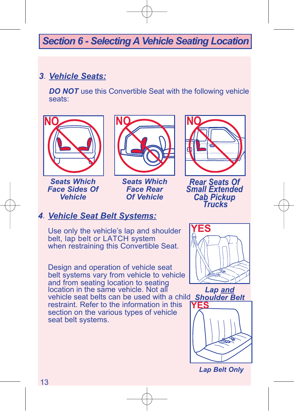 C630 pg 13.pdf | The First Years TRUE FIT 630 User Manual | Page 14 / 54