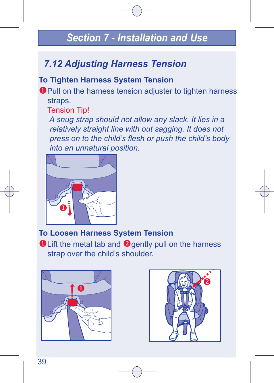 C630 pg 39.pdf | The First Years TRUE FIT 630 User Manual | Page 40 / 54