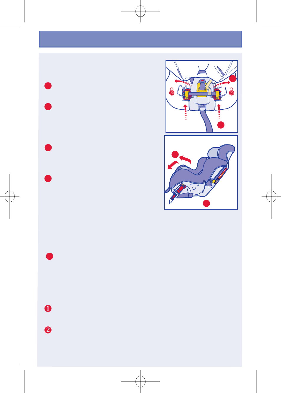 4 - rear facing installation, Lower anchor, 5 - aircraft use | The First Years 630 User Manual | Page 34 / 54