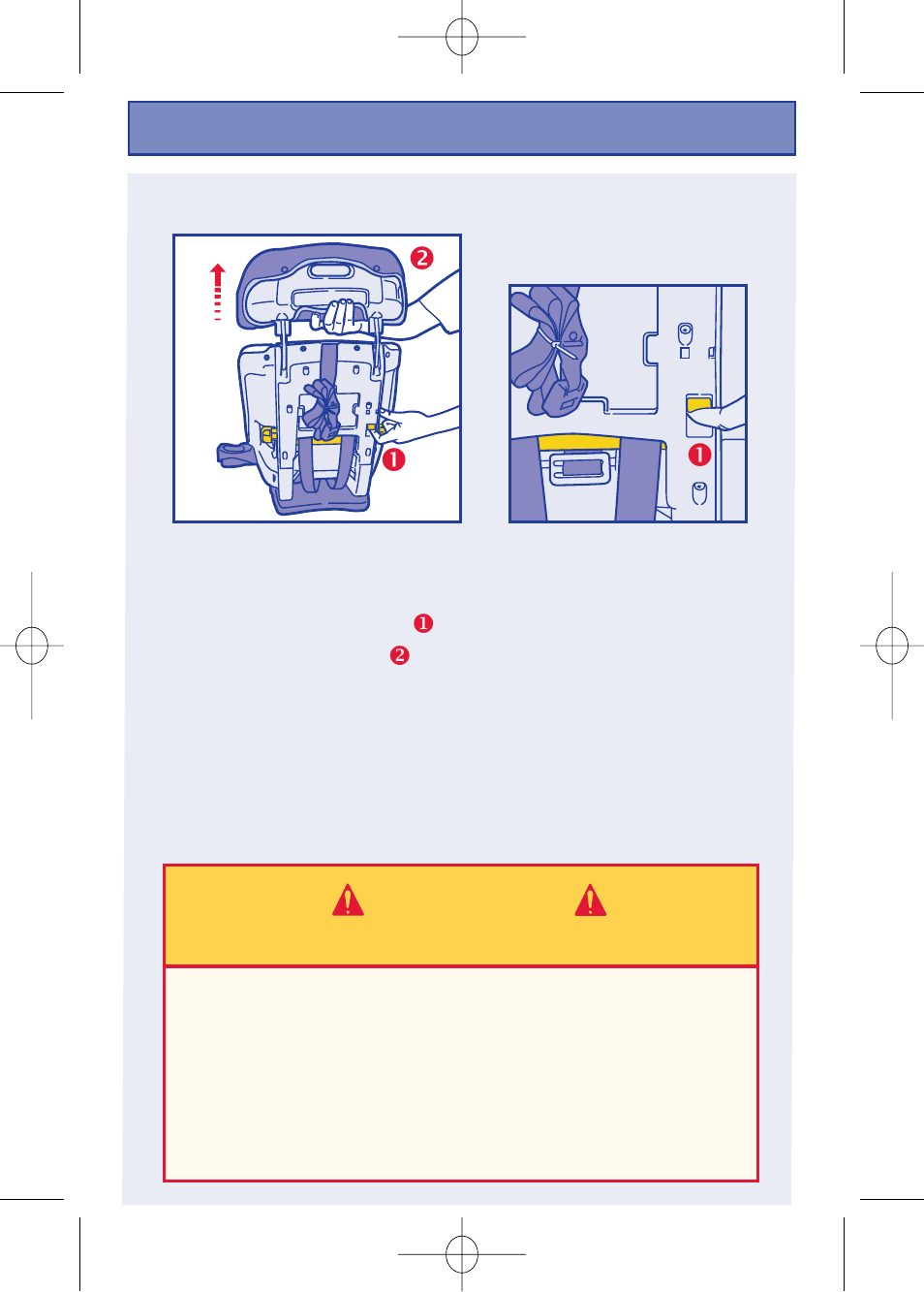 Warning, 17 upper seatback removal | The First Years 630 User Manual | Page 44 / 54