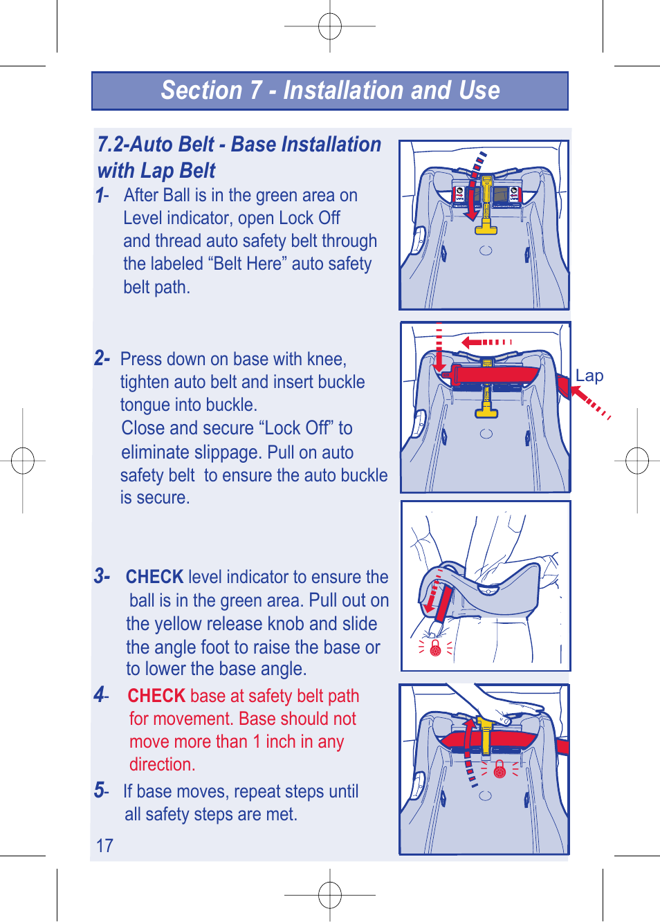 4000000782_i450 instructions__pg17_en.pdf | The First Years VIA 1450 User Manual | Page 18 / 40