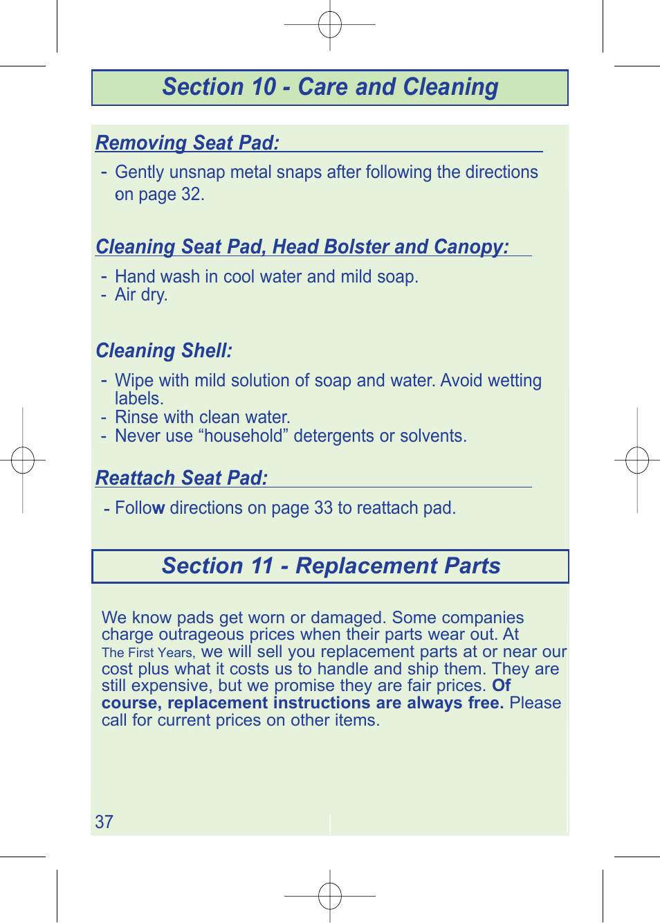 4000000782_i450 instructions__pg37_en.pdf | The First Years VIA 1450 User Manual | Page 38 / 40