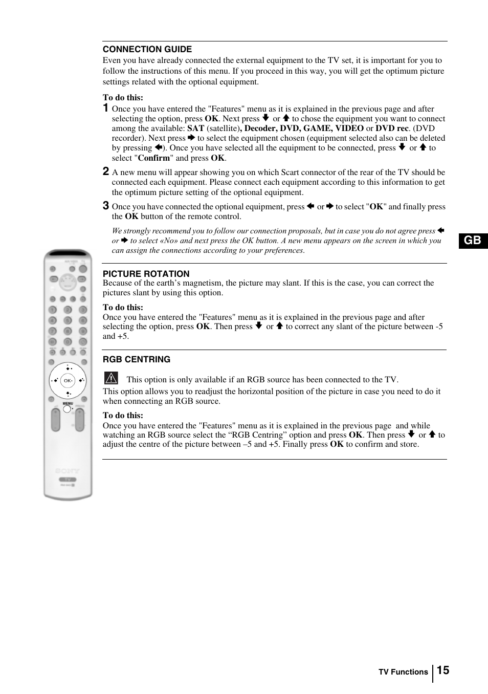 Sony KV-29FQ85K User Manual | Page 14 / 164