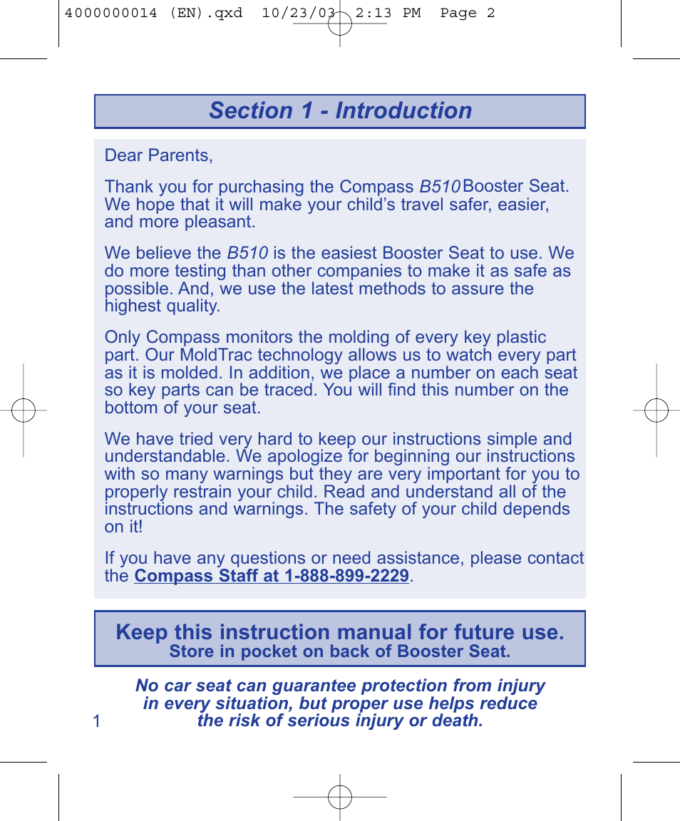 Keep this instruction manual for future use | The First Years B510 User Manual | Page 2 / 24