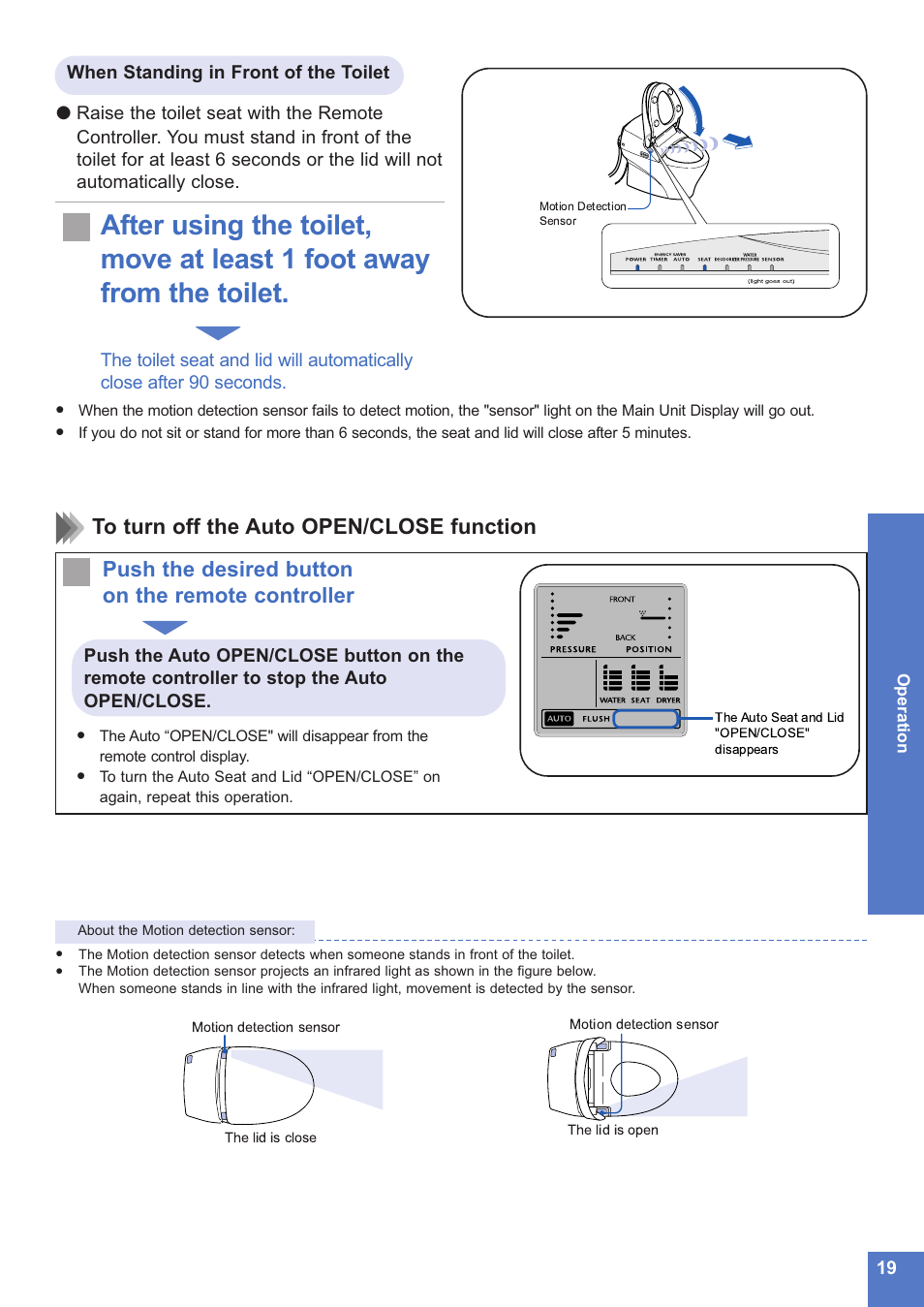 Toto NEOREST MS990CG User Manual | Page 19 / 48