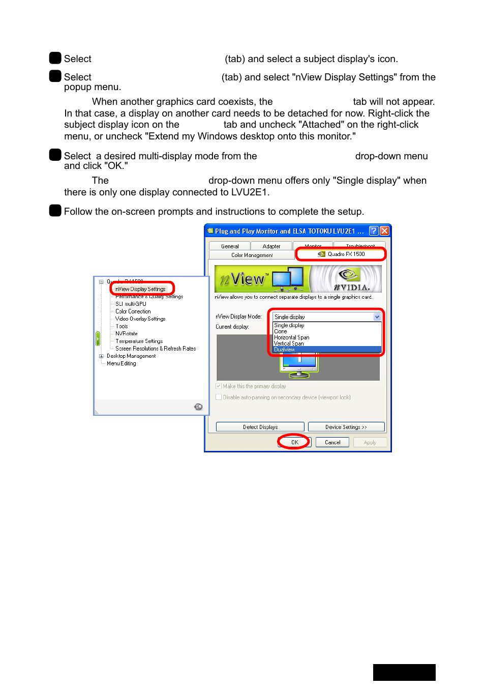 Changing multi-display modes, English | Toto LVU2E1 User Manual | Page 17 / 60