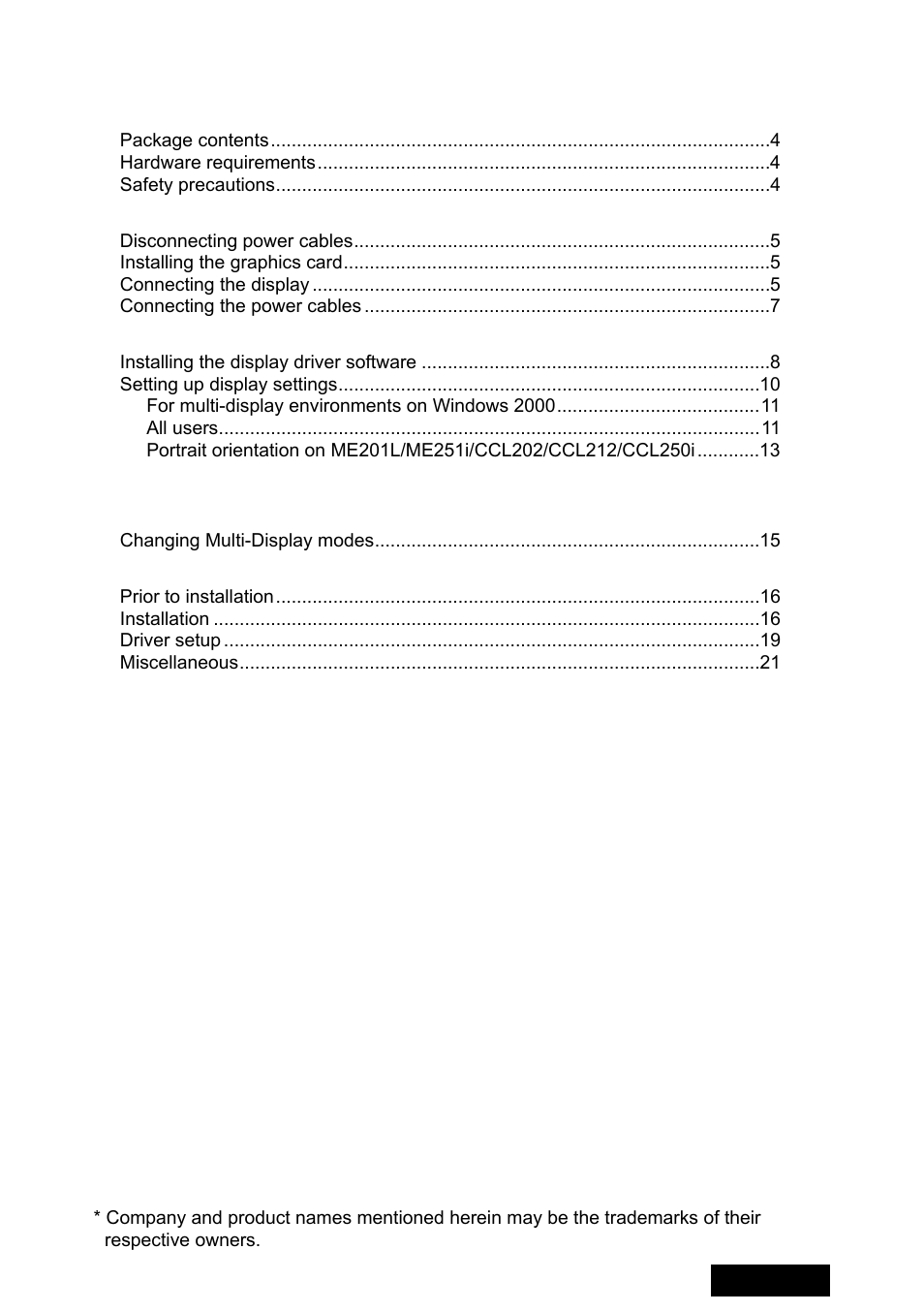 Toto LVU2E1 User Manual | Page 5 / 60