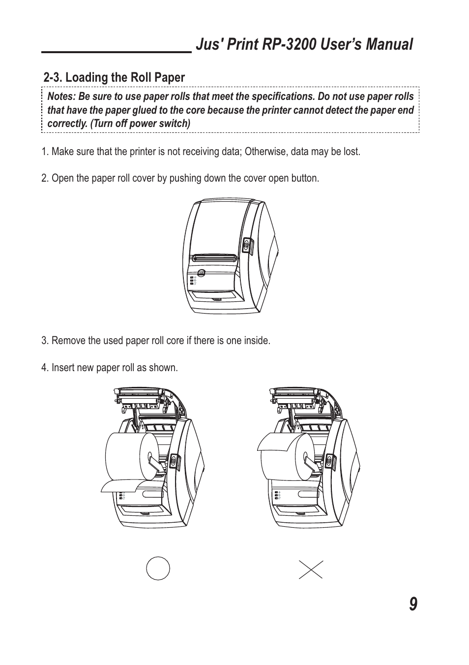 Jus' print rp-3200 user’s manual | TVS electronic RP-3200 User Manual | Page 10 / 28