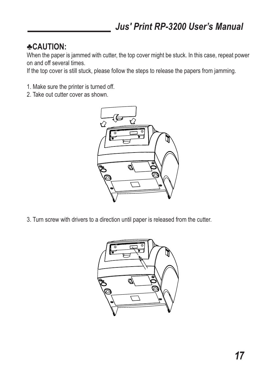 Jus' print rp-3200 user’s manual | TVS electronic RP-3200 User Manual | Page 18 / 28