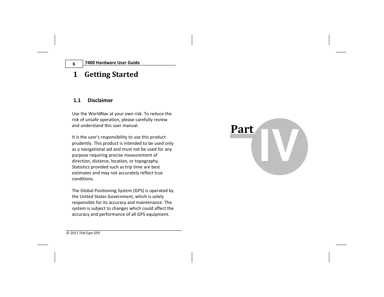 Part | TeleType Company WORLDNAV 7400 User Manual | Page 6 / 16