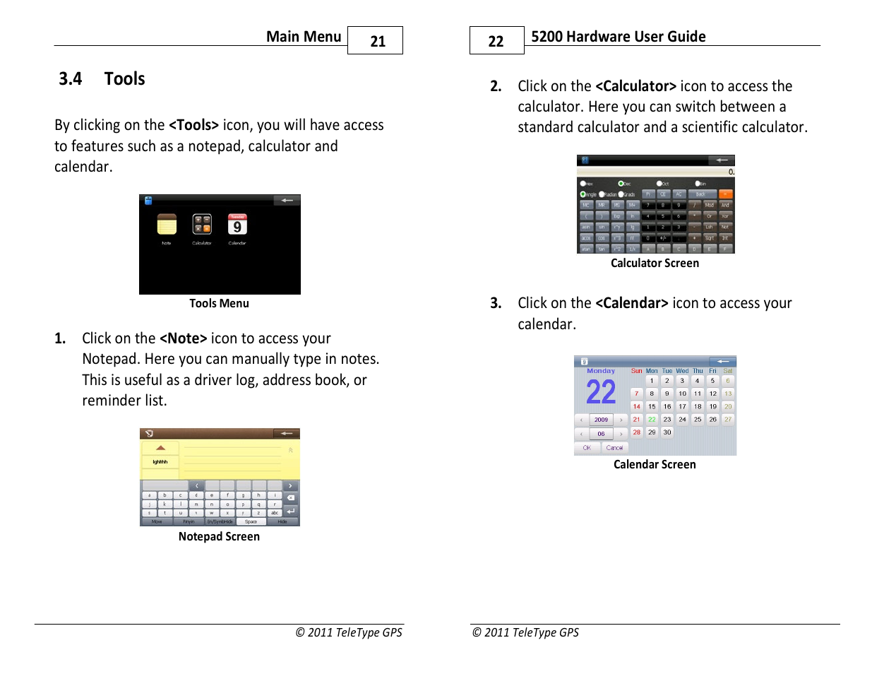 4 tools | TeleType Company WORLDNAV 5200 User Manual | Page 11 / 15