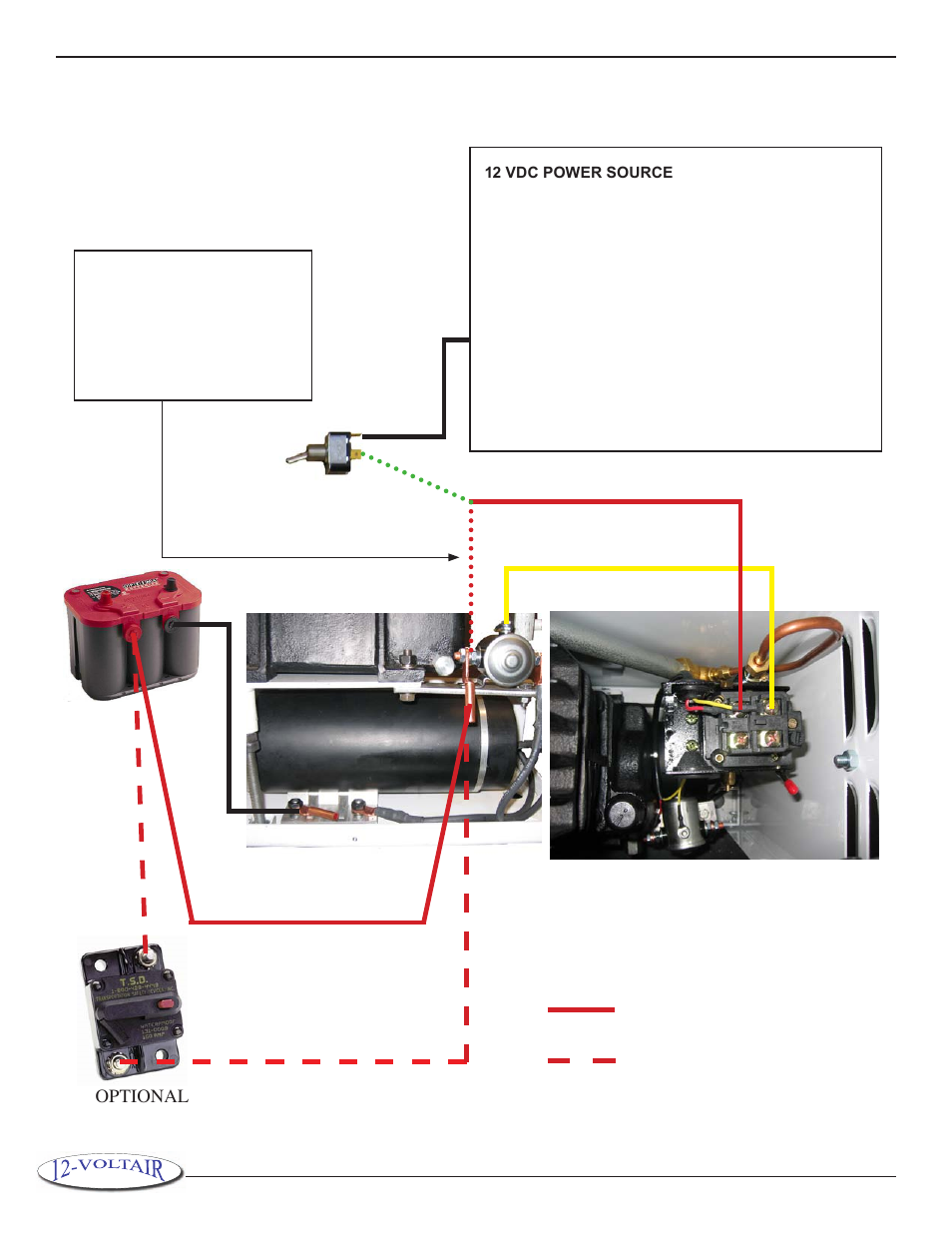 Wiring, Optional | 12-Voltair 12V6CF User Manual | Page 12 / 16