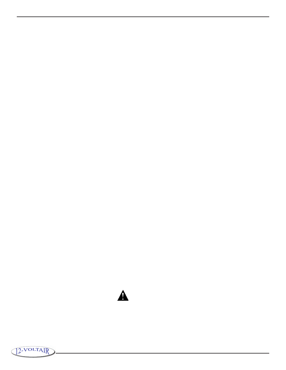 Table of contents warning | 12-Voltair 12V6CF User Manual | Page 3 / 16